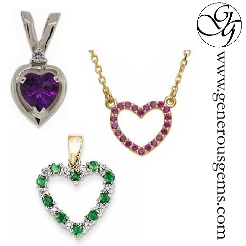 Gemstone Heart Jewelry Gemstone Heart Jewelry
