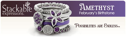 amethyst rings stackable expressions